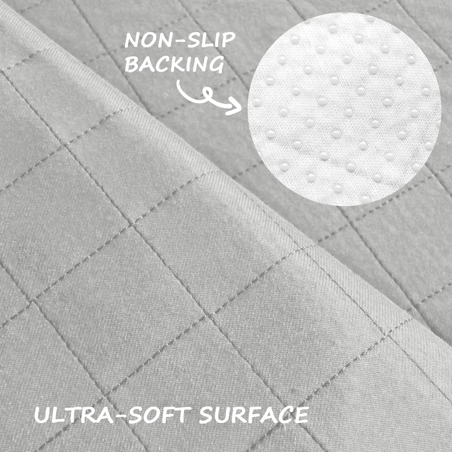 2 Pack Washable Pee Pads for Dogs 36", Washable Round Whelping Pads, Puppy Training Pads with Non-Slip Back for Playpen/Crate, Dog Housebreaking Absorption Pad, Grey