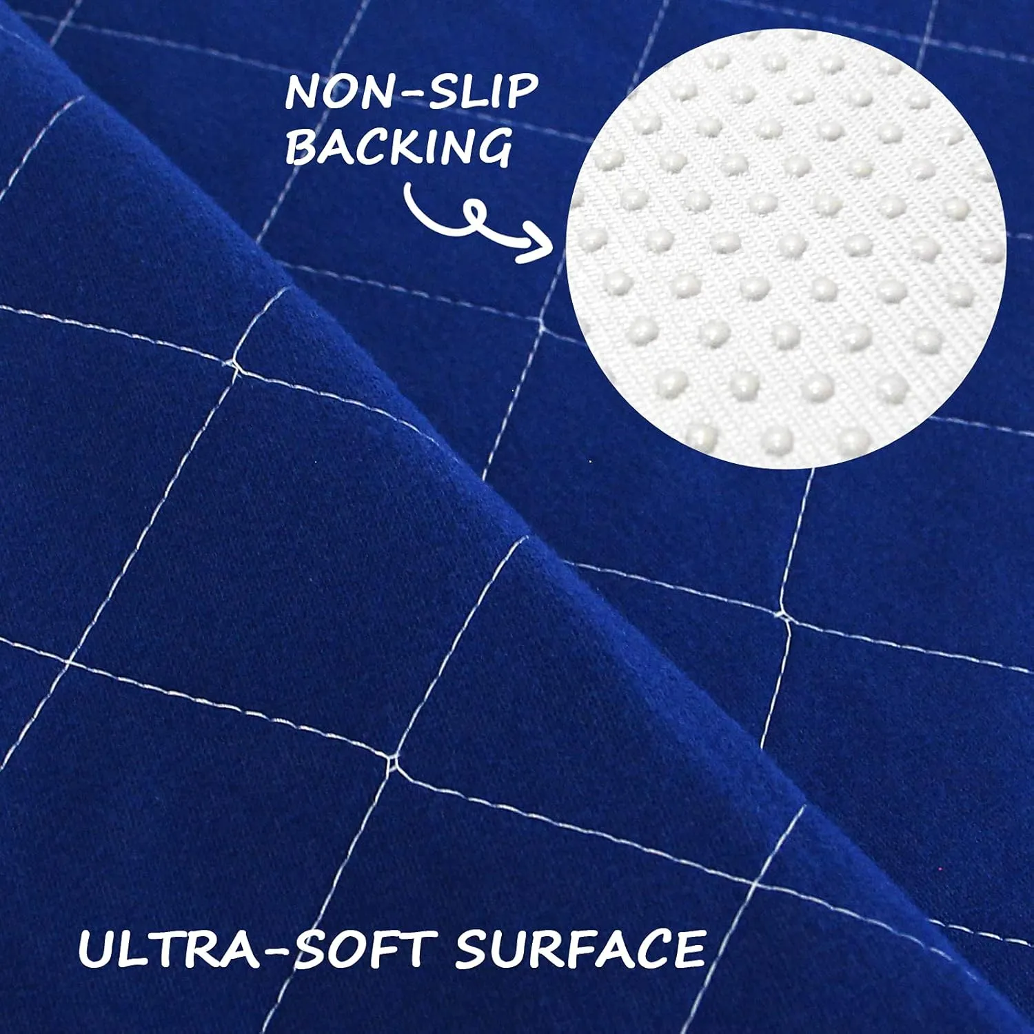 2 Pack Washable Pee Pads for Dogs, Reusable 36" Round Whelping Pads, Whelping Box for Dogs, Puppy Training Pads with Non-Slip Back for Playpen/Crate, Dog Housebreaking Absorption Pad