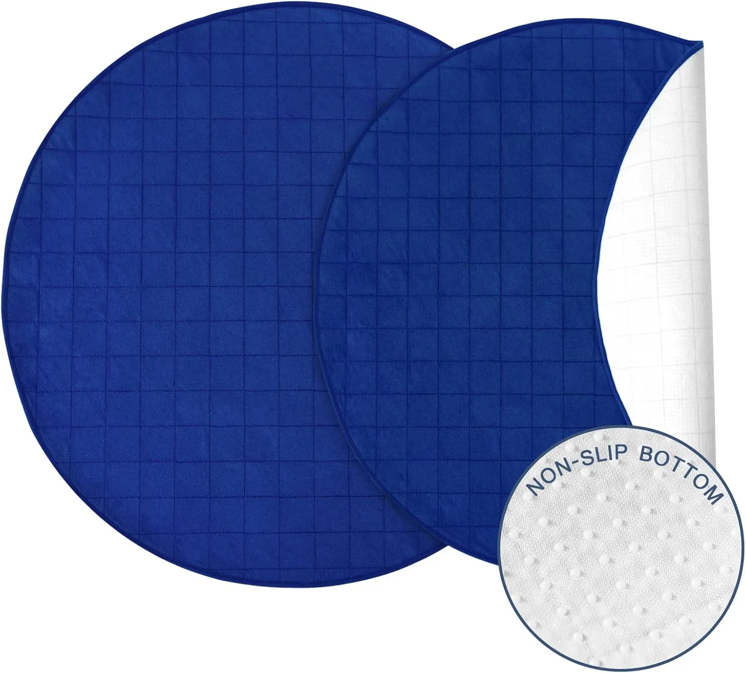 2 Pack Washable Pee Pads for Dogs, Reusable 36" Round Whelping Pads, Whelping Box for Dogs, Puppy Training Pads with Non-Slip Back for Playpen/Crate, Dog Housebreaking Absorption Pad