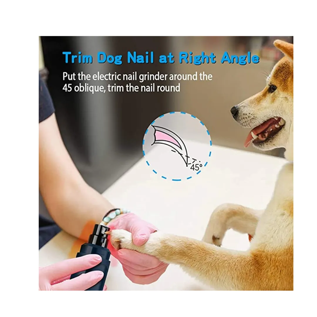 2-Speed Electric Rechargeable Pet Nail Trimmer Painless