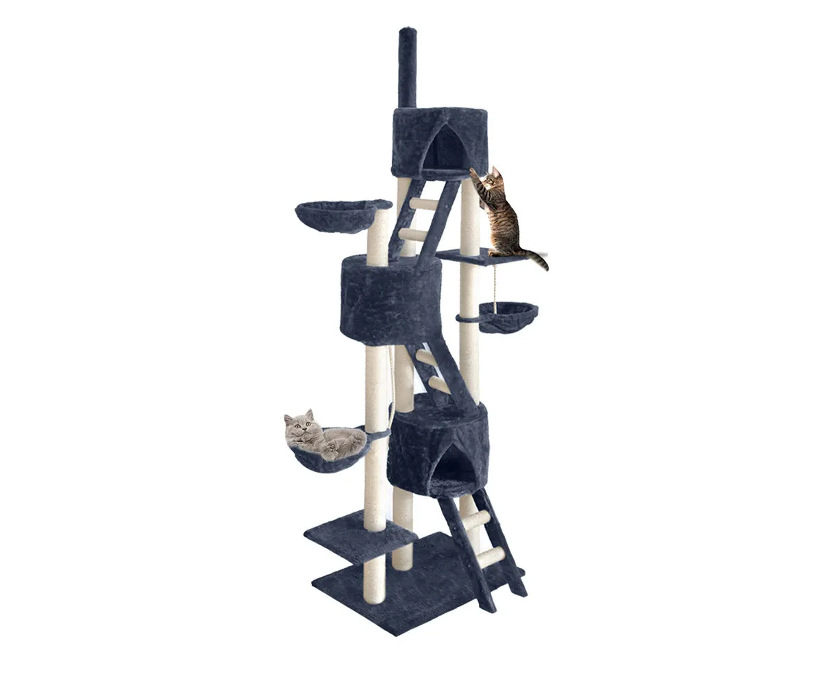 3 Bed 3 Hammock 3 Level Cat Tree 244cm