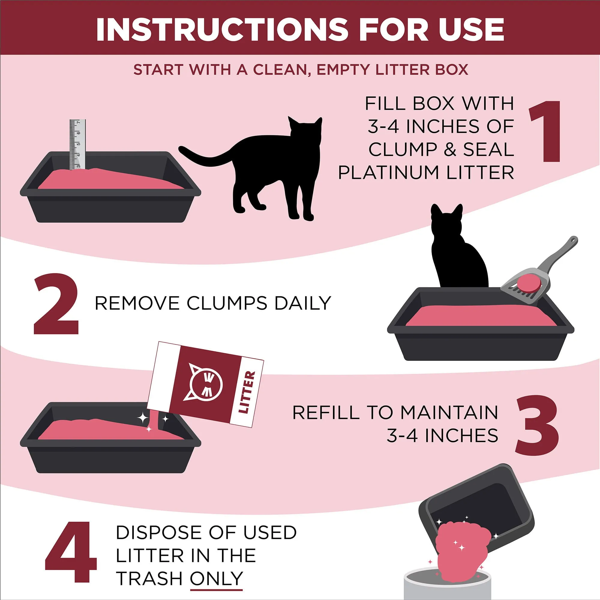 Arm & Hammer Clump & Seal Platinum Multi-Cat Complete Odor Sealing Clumping Cat Litter, 14 Days of Odor Control 27.5lb