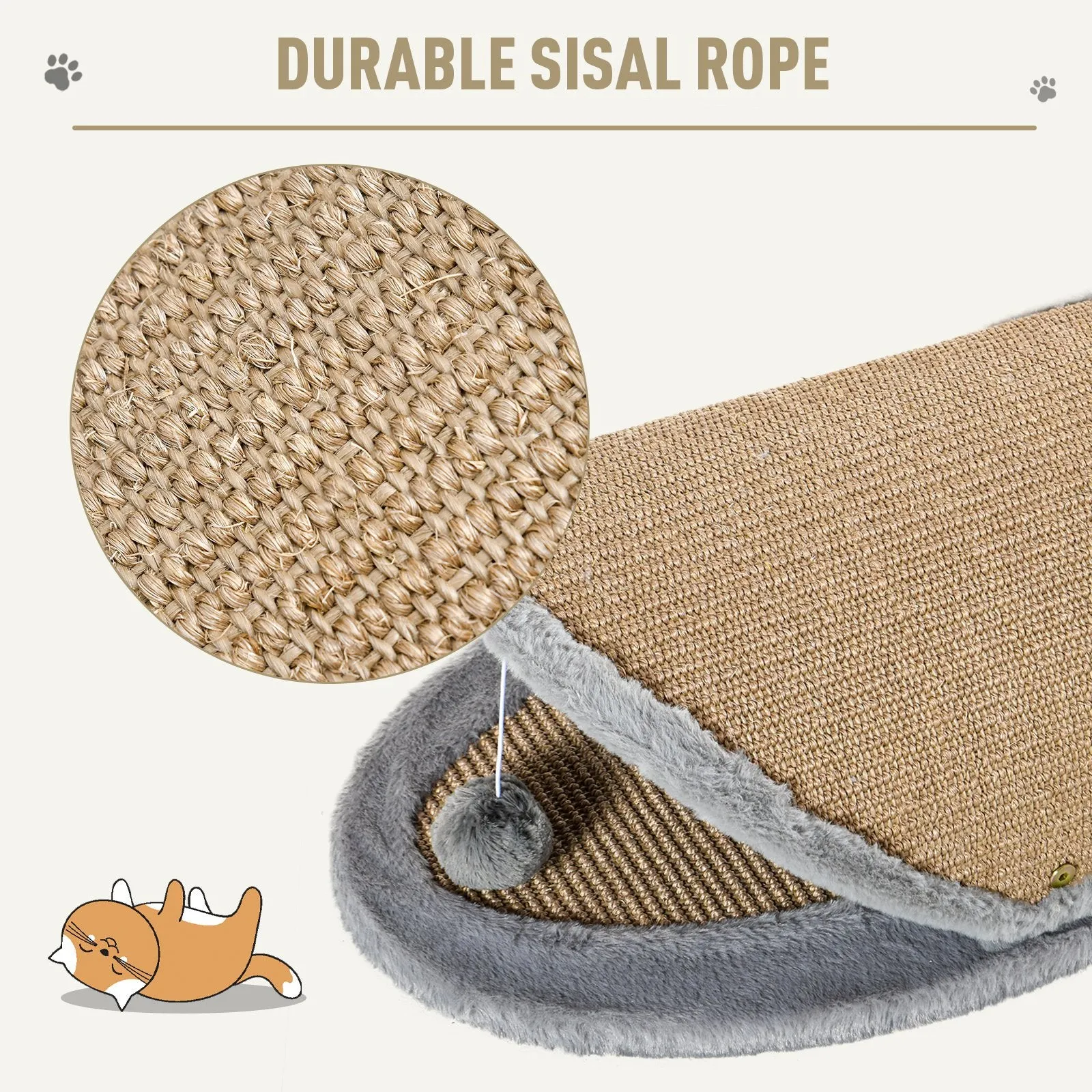 Cat/Kitten bed w/ sisal scratching post