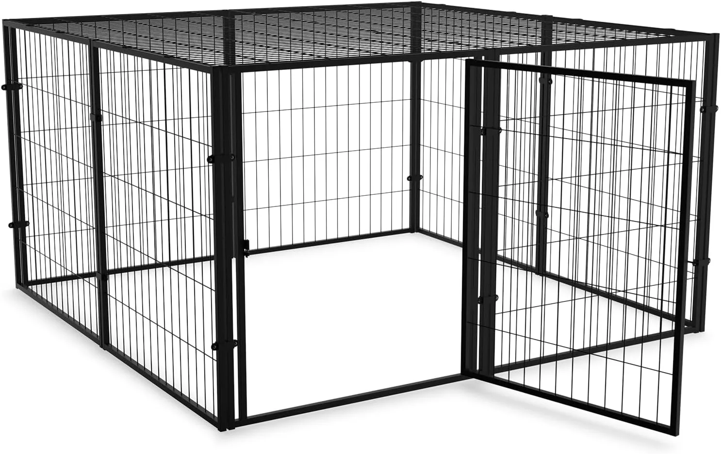 Dog Playpen, Extra Large Dog Crates for Large Dogs, 55""x55""x32"", Heavy Duty Dog Cage, Dog Kennel, Pet Playpen, Puppy Playpen Yard, Chicken Coop, Dog Pen, Pet Fence, Indoor Outdoor, Black