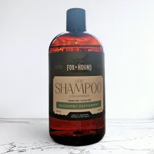 DOG SHAMPOO   CONDITIONER FOX   HOUND ROSEMARY PEPPERMINT