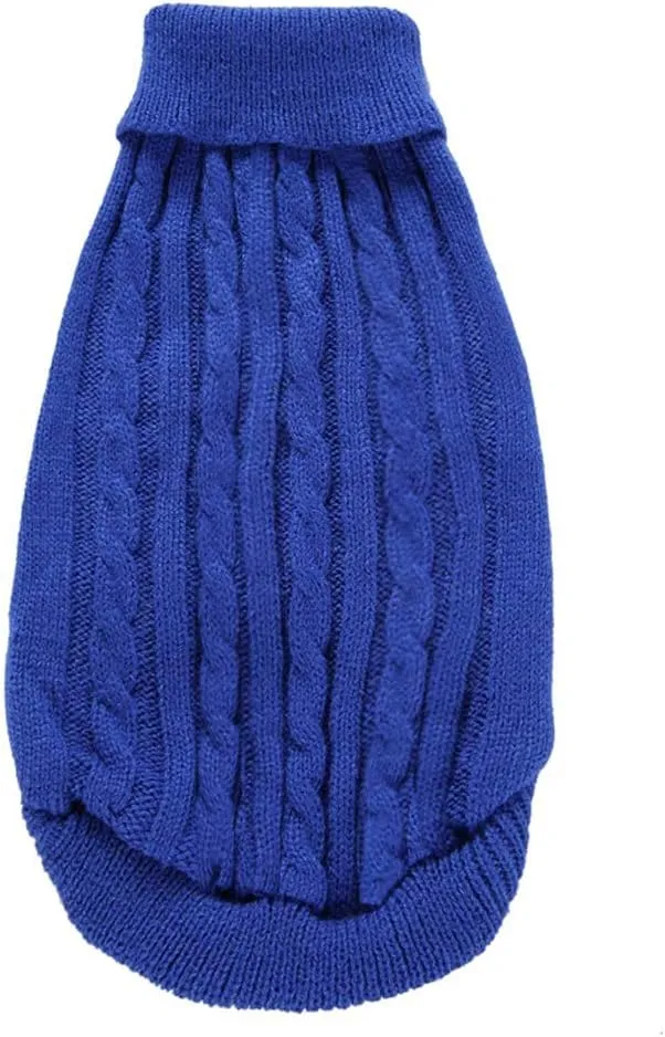 Dog Sweater, Warm Dog Sweaters for Small Dogs Medium Large Dogs, Cute Winter Classic Turtleneck Pet Sweater Cat Sweater Dog Clothes Coat Dog Christmas Sweaters for Girls Boys Dog Puppy Cat