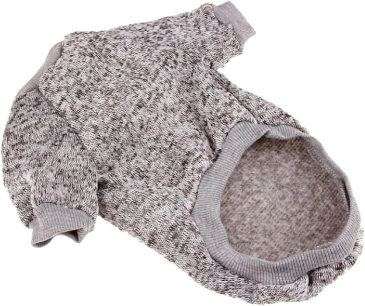Dog Sweaters for Small/Medium/Large Dogs Stylish Cat Sweater Warm Pet Apparel for Spring/Fall/Winter(Grey, L)
