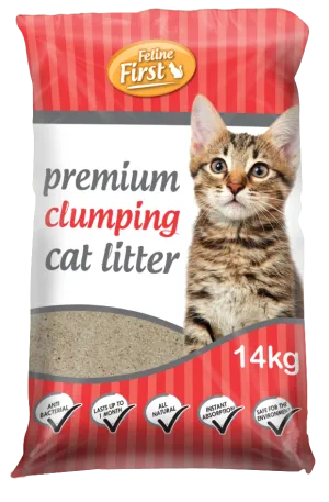 Feline First - Clumping Cat Litter (14kg)