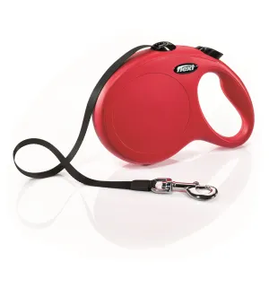 Flexi Classic Tape Rectractable Dog Leash - 110 Lbs - Red - Large - 26 Feet