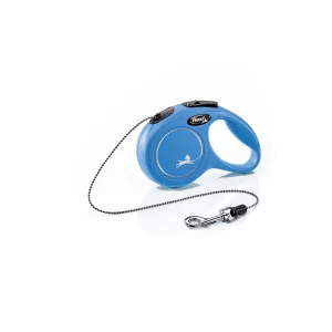 Flexi Classic Tape Rectractable Dog Leash - 26 Lbs - Blue - Extra Small - 10 Feet