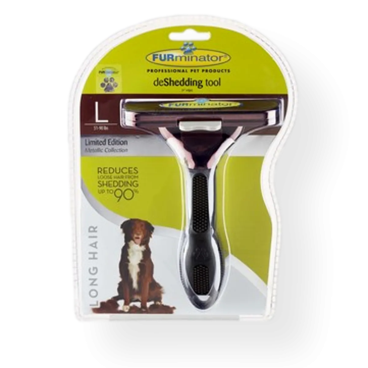 Furminator Deshedding Tool Long Hair for Large Dogs