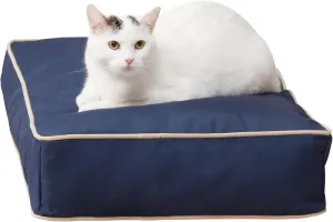 Happy Hounds Stella Indoor/Outdoor Rectangle Reversible Cat Bed - Navy