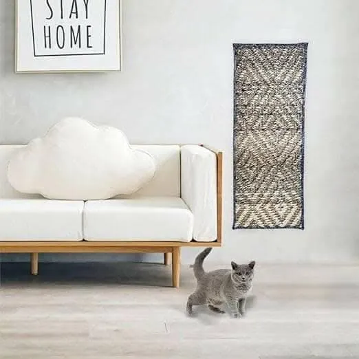 Mats Avenue Multi Use Cat Scratch Pad /Cat Scratch Post Attachable with Double Side Gum Tape (brown)