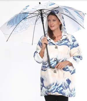 Oopera Raincoat - THE GREAT WAVE OFF KANAGAWA BY HOKUSAI 1831- J2239RW-2