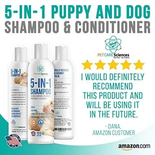 PET CARE Sciences Dog Shampoo Range | Naturally Derived | Dog and Puppy Shampoo and Conditioner | Made in The USA