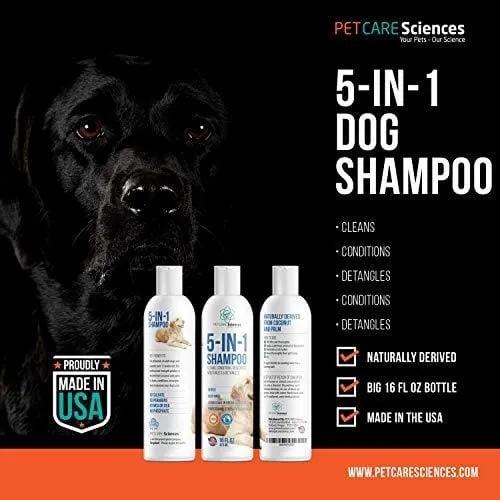 PET CARE Sciences Dog Shampoo Range | Naturally Derived | Dog and Puppy Shampoo and Conditioner | Made in The USA