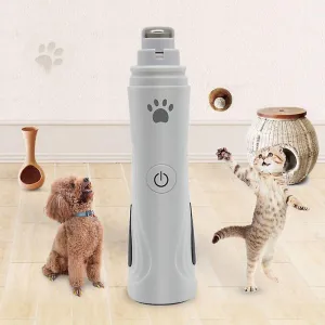 Pet nail tools led pet dog nail grinder and clippers 3-speed rechargeable electric pet nail trimmer