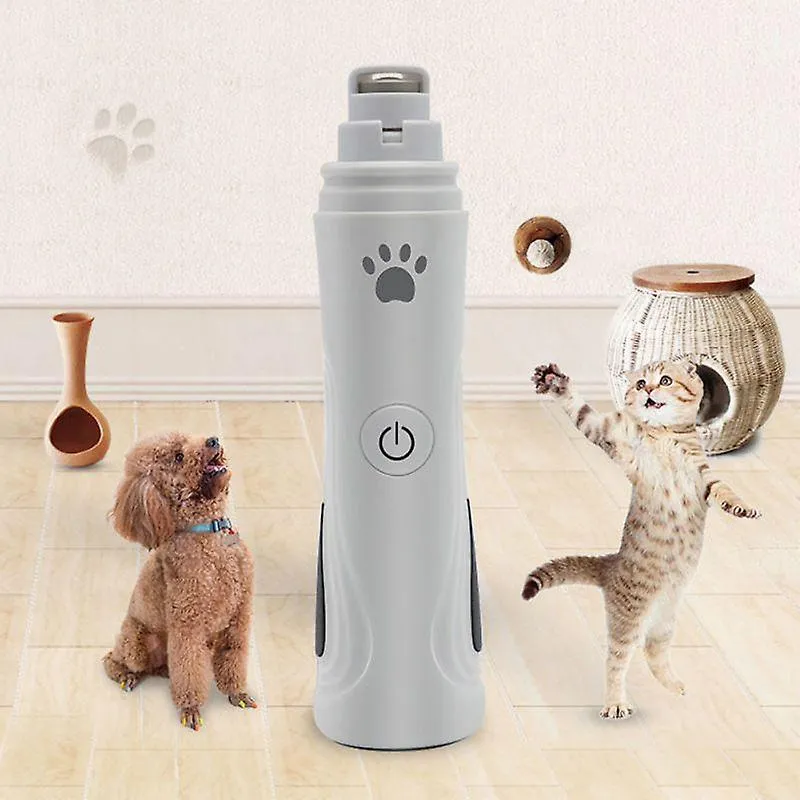 Pet nail tools led pet dog nail grinder and clippers 3-speed rechargeable electric pet nail trimmer