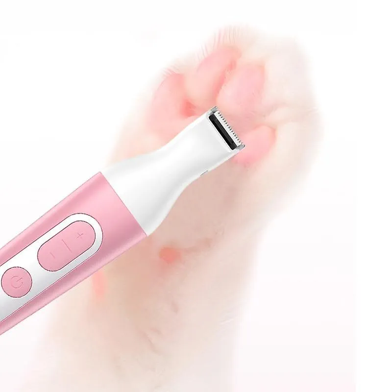 Pet nail tools pet hair clipper nail grinder feet paw hair remover care for dogs cats trimmer machine pink
