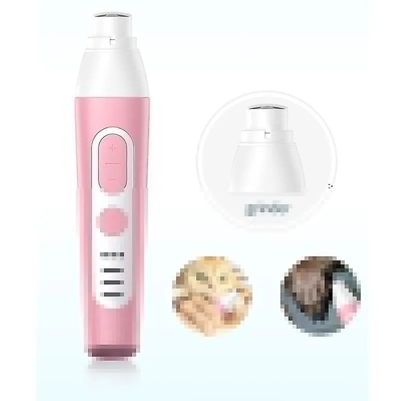 Pet nail tools pet hair clipper nail grinder feet paw hair remover care for dogs cats trimmer machine pink