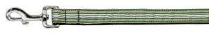 Preppy Stripes Nylon Ribbon Collars Green-White 1 wide 4ft Lsh