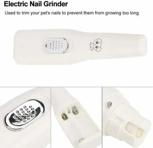 Professional Pet Dog Cat Nail Trimmer Grooming Tool Grinder Electric Clipper Kit
