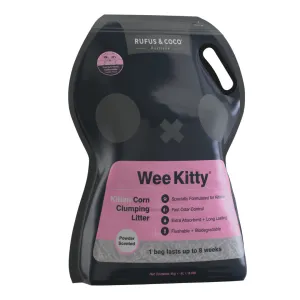 Rufus & Coco Wee Kitty Corn Clumping Kitten Cat Litter 4kg
