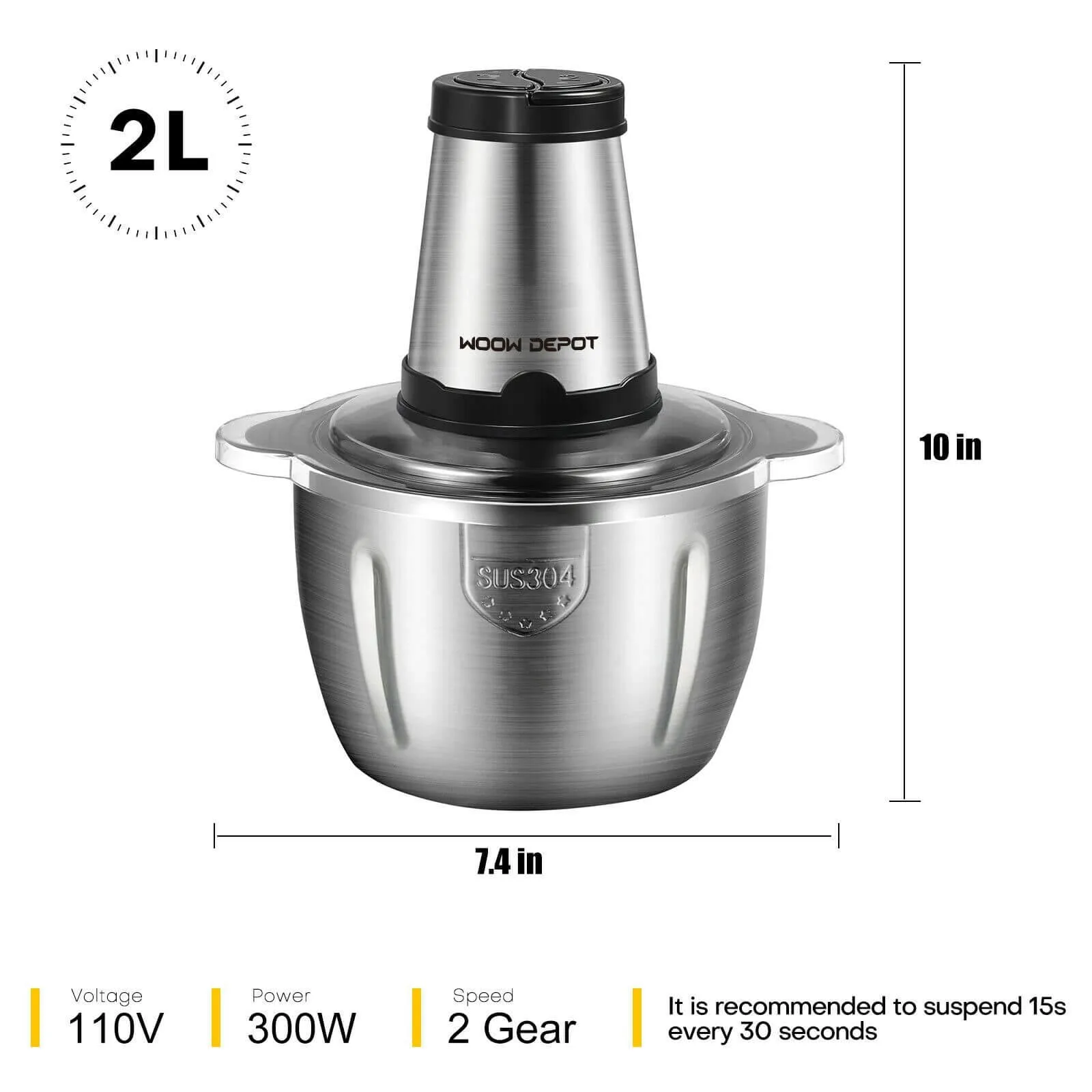 Stainless Steel Electric Meat Grinder Vegetable Cutter Maker