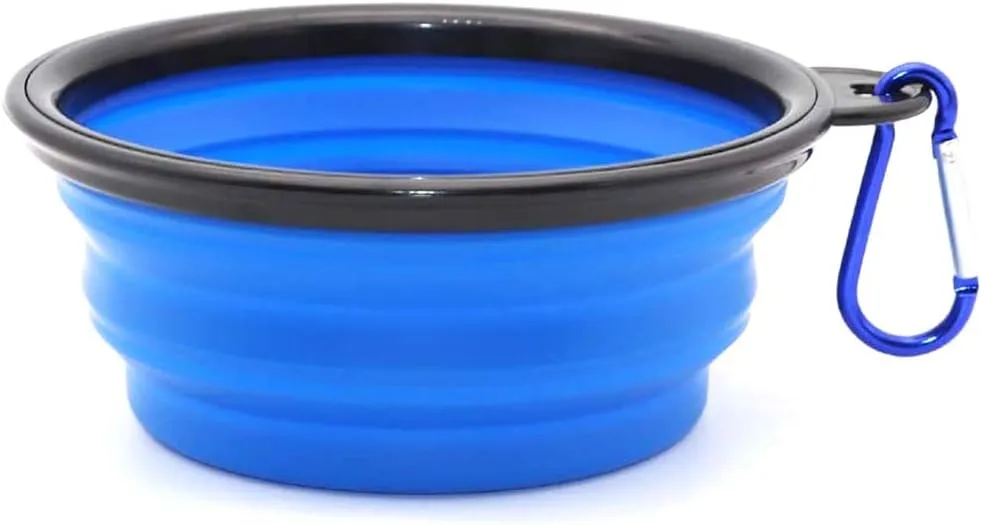 Travel Pet Bowl, Small-12 oz, Blue