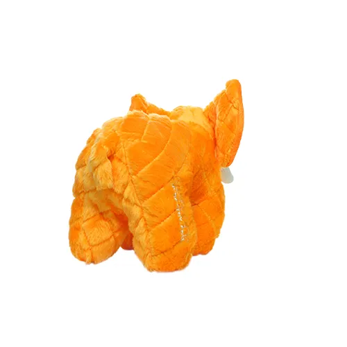 Tuffy Dog Toys - VIP Products - Mighty Safari Elephant - Orange, Plush, Squeaky Dog Toy