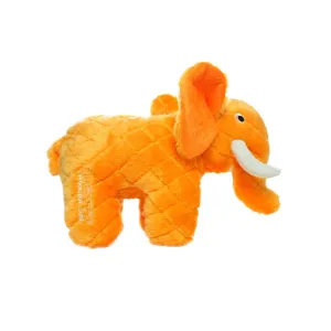 Tuffy Dog Toys - VIP Products - Mighty Safari Elephant - Orange, Plush, Squeaky Dog Toy