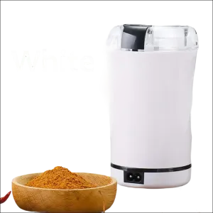 White Electric Coffee Grinder Freshly Ground Goodness