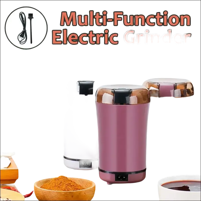 White Electric Coffee Grinder Freshly Ground Goodness